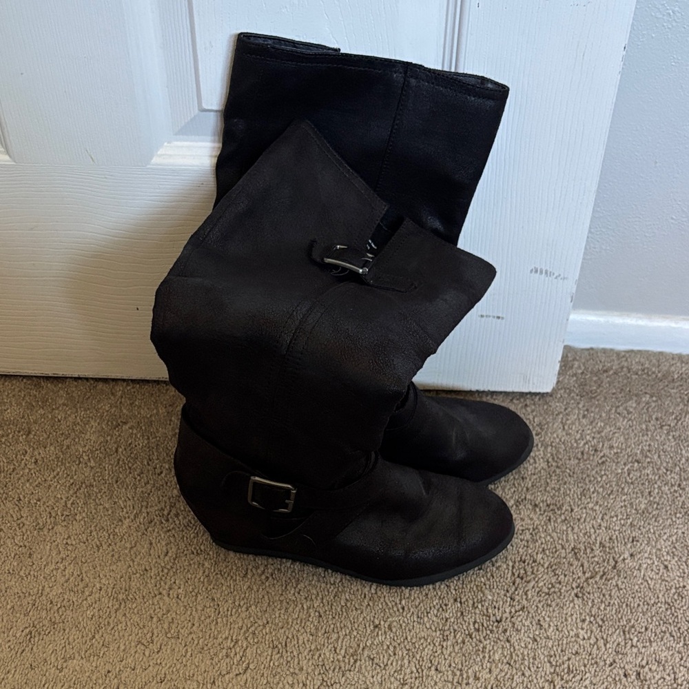 Target Black Heeled Boots